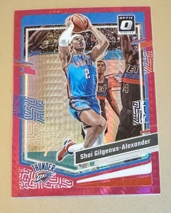 2023-24 Panini Donruss Optic Shai Gilgeous-Alexander Hyper Pink Holo Prizm #104 - Picture 1 of 3