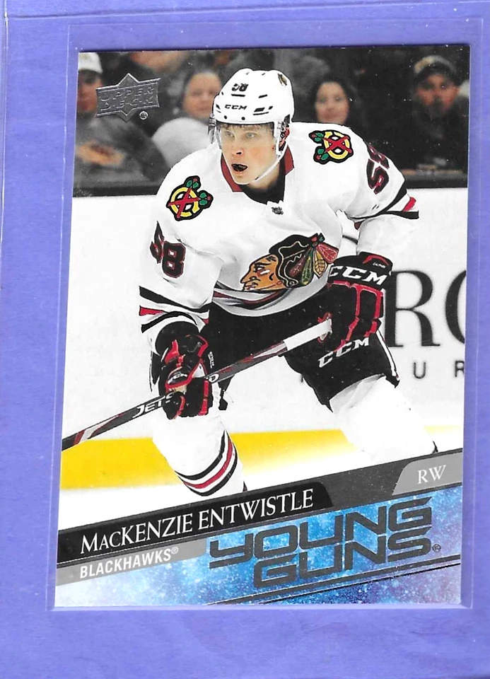 2020-21 UPPER DECK #471 MacKenzie Entwistle YOUNG GUNS ROOKIE Mint+ - Image 1 of 2