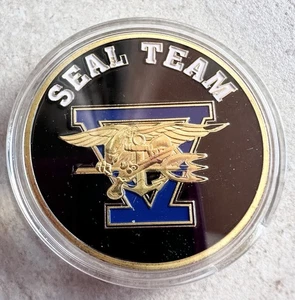 Lot Of 10 Navy Seal Team Challenge Coins - Picture 1 of 10