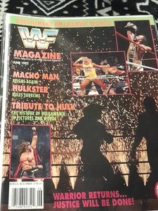 Vintage WWF Magazine Jun 1992 – Hulk Hogan, Macho Man & Ultimate Warrior - Picture 1 of 3
