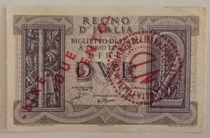 BANCONOTA PARTIGIANA CLN ALTA ITALIA DA LIRE 2 REGNO VEDI.... - Foto 1 di 2