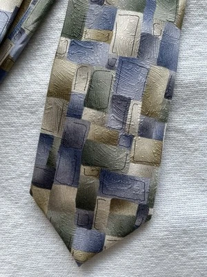 Corbata de Seda Jerry Garcia Otra Mariposa Colección Treinta y Cuatro Azul Marrón Gris Foto 1 de 4