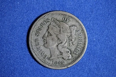1865 Three Cent Nickel #M24525 - Image 1 of 2