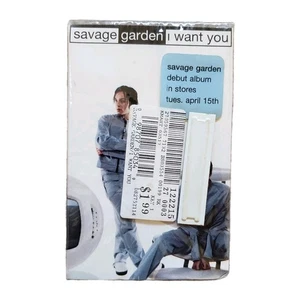 SAVAGE GARDEN I WANT YOU 1997 US CASSETTE SINGLE BRAND NEW COLUMBIA PRINT  - Picture 1 of 2