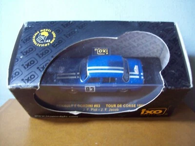 1/43 IXO RAC096 RENAULT 8 GORDINI TOUR DE CORSE 1966 #83 J.F.PIOT/J.F.JACOB Foto 1 de 4