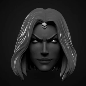 Mystique Mutant shapeshifter custom head for 4" 6" 7" 12" Comics figures - Picture 1 of 1