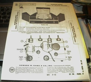 AMPLIFICADOR PHONO SILVERTONE CON CAMBIADOR DE DISCOS - 2 MODELOS (SAM PHOTOFACT 594-13) - Imagen 1 de 1