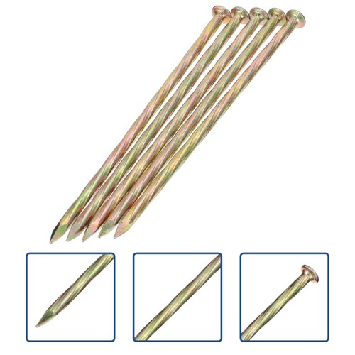 20 PCS Twist Screw Garden Edging Stakes Artificial Turf Spiral Deck