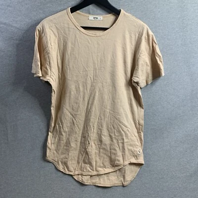 EPTM Hombres Camiseta Larga Extendida Manga Corta Moda Camiseta Top Talla Pequeña Melocotón Foto 1 de 4