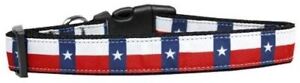 Mirage Pet Products Texas Flag Nylon Dog Collar, Large
