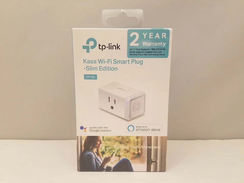 TP-LINK Kasa KP100 Wi-fi Smart Plug Slim Edition