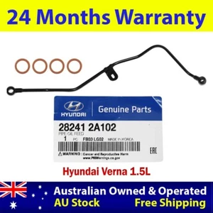 Genuine Turbo Oil Feed Pipe+Gaskets For Hyundai Verna 1.5L - Picture 1 of 8