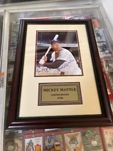 Mickey Mantle Autographed Limited Edition Photo JSA full Letter BEAUTIFUL AUTO! - Picture 1 of 4