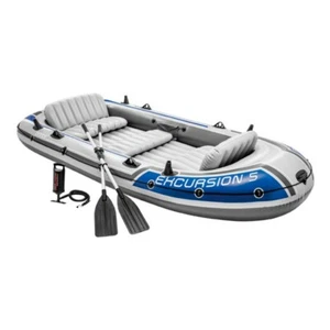 Intex Boot Excursion 5 Sportboot Schlauchboot Angelboot 366x168cm Paddel + Pumpe - Bild 1 von 7