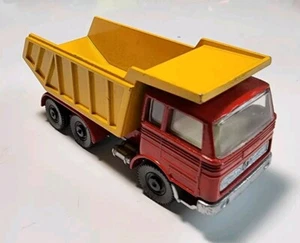 Vintage EFSI Red/Yellow Mercedes Dump Truck HO Diecast Holland - Picture 1 of 11