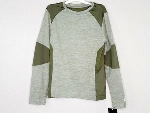T-shirt Champion C9 Duo Dry ragazzo verde erica manica lunga riflettente atletica nuova - Foto 1 di 2