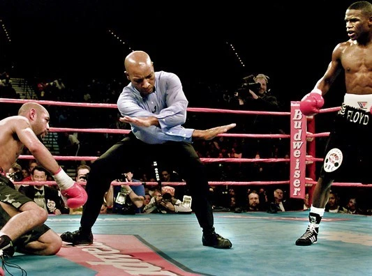 FOTO BOXEO RICHARD STEELE & FLOYD MAYWEATHER JR 8X10  Foto 1 de 1