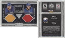 2011 Titanium Game-Worn Gear Dual Memorabilia /300 Thomas Vanek Drew Stafford #5