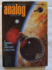 1973 October, Analog Sci-Fi/Fact Magazine, A Program For Star Flight (MH411) - Picture 1 of 4