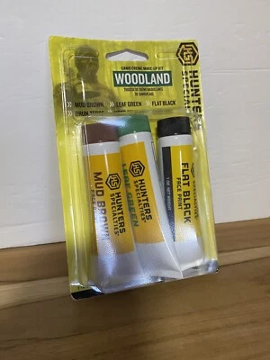 Hunters Specialties - Woodland Camo Tube Makeup Kit Brown/Black/Green 3/Pk 00268 - Image 1 of 3