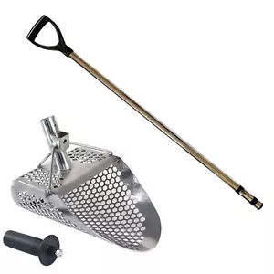 Dune Hydra 11"" x 8"" spazzolino sabbia rilevatore di metalli inox con montaggio anteriore e maniglia - Foto 1 di 8