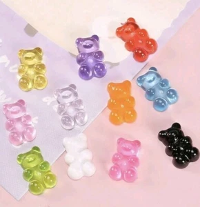 Lot de 10 aimants frigo nounours, ourson, 1.8 cm, neuf - Foto 1 di 1