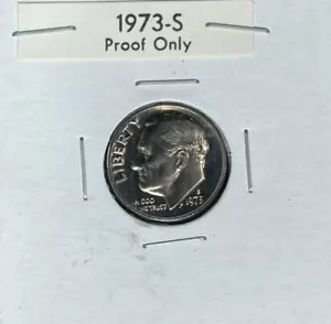 Moneda de diez centavos a prueba de Roosevelt 1973-S - revestida ~hermosa moneda~ - Imagen 1 de 2