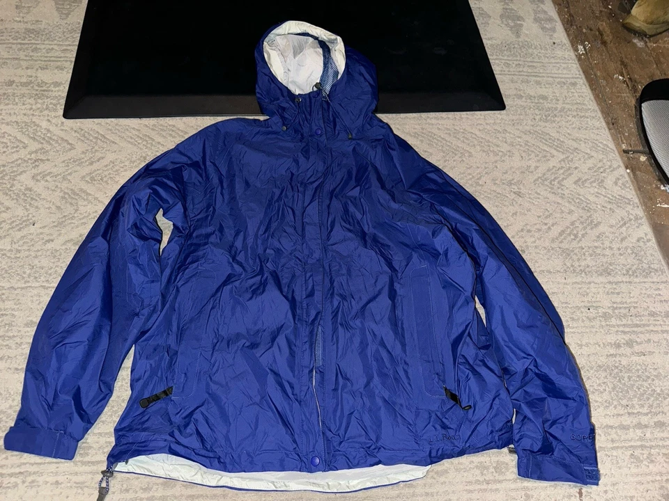 L.L. Bean Gore-Tex Waterproof Jacket W/ Lining Blue OAKN3 Women’s Size XL Reg - Image 1 of 4