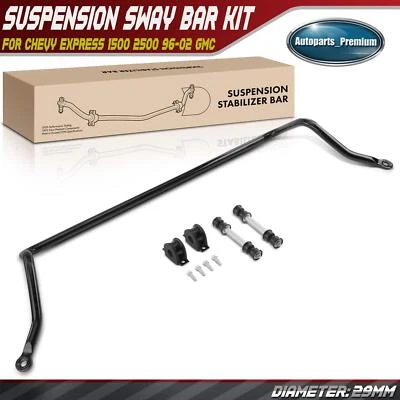 Front Suspension Sway Stabilizer Bar w/ Bushing Kit for Chevy Express GMC Savana - Image 1 of 4