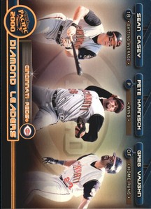 2000 Pacific Diamond Leaders Reds Baseball Card #18 Casey/Harnisch/Vaughn