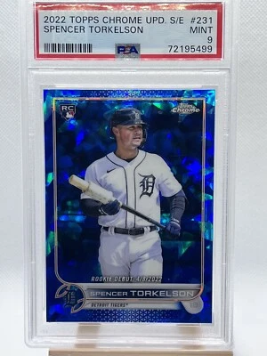 2022 Topps Chrome Update Sapphire Edition Spencer Torkelson #231 PSA 9  - Image 1 of 2