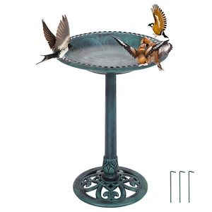 Vogelfutterstation Vogelbad Vogeltränke Futterstation Vogelfutterspender Feeder - Bild 1 von 10