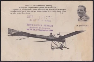 Cpa Prevost Aviation Griffe Meeting Coupe Gordon Bennett 1913 Reims Champagne - Picture 1 of 2