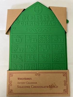 Molde calendario de adviento chocolate silicona mercado mundial Foto 1 de 4