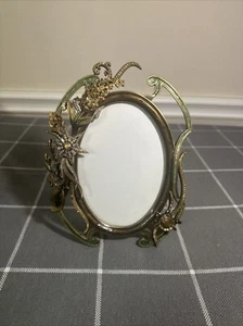 Jay Strongwater Smalto Strass Statement Cornice Floreale con Tartaruga - Foto 1 di 14