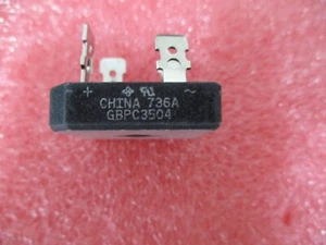 GBPC3510 RECTIFIER BRIDGE DIODE SINGLE 1KV 35A 4-PIN (LOT OF 1) - Picture 1 of 4