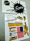 Fisher Minute Mount 2 Snow Plow Decals 8pc Kit for SD LD RD HT HD XBlade MM2 NEW