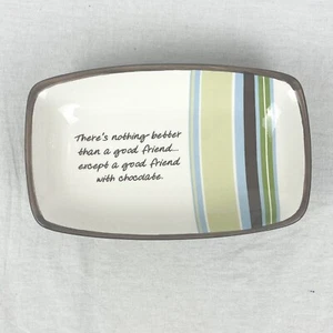 Plain Jane Chocolat "...a good friend with chocolate." 7" x 4.25" Candy/Trinket - Picture 1 of 6