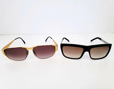 Lote de dos pares de gafas de sol vintage Laura Biagiotti T 608/S adorno dorado Foto 1 de 4