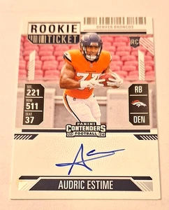 2024 Panini Contenders Rookie Ticket Signatures #120 Audric Estime Rc Auto - Picture 1 of 2