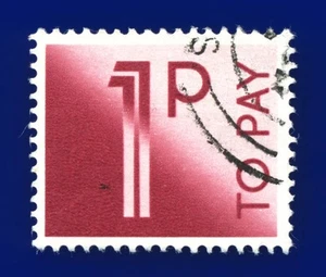 SG D78 1971 1p púrpura rojizo profundo especificación Z64 parte CDS bien centrado *Perfs FU cijs - Imagen 1 de 1