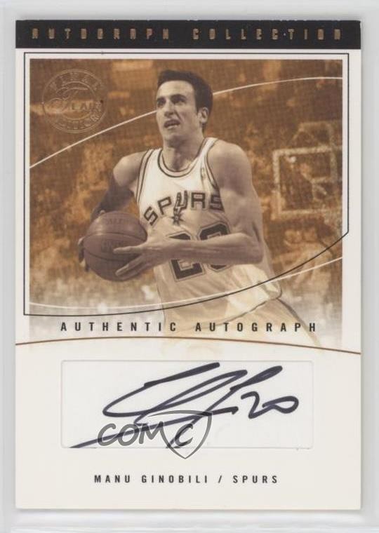 Manu Ginobili Basketball Autographed Sports Trading Cards