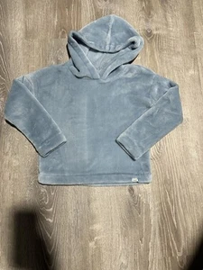 Abercrombie Kids Fleece Cropped Hoodie Size 7/8 Light Blue - Picture 1 of 7