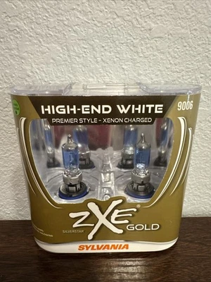 Sylvania Silverstar ZXE GOLD 9006 Pair Set  9006SZG.BP2 Headlight Bulbs NEW - Image 1 of 2