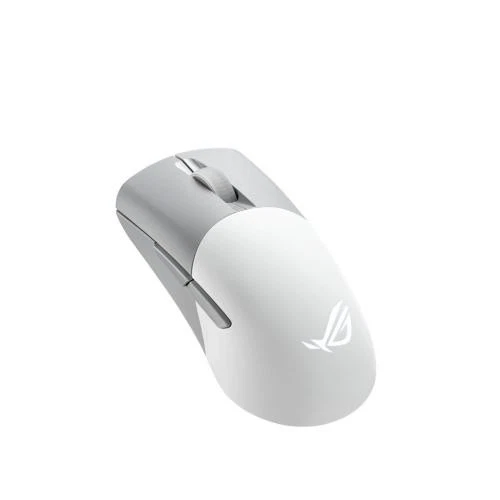 Asus ROG Keris Wireless AimPoint Gaming Mouse Moonlight White - Tri-mode Connect - Image 1 of 1