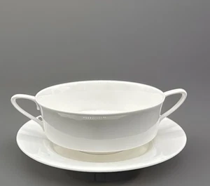 Vintage Spode Harmony - Handled Cream Soup Bowl With Underplate Rare Retired HTF - Picture 1 of 10