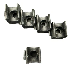 10mm Open Pipe Clips nylon/plastic black - SINGLE CLIP - Picture 1 of 12
