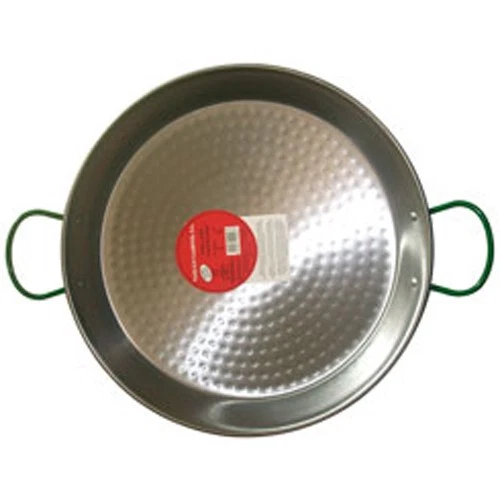 vaello campos plat à paella en acier poli 50cm pour 13 personnes 0150