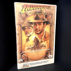 Indiana Jones and the Last Crusade VHS 1989 Cult Classic Lrg Case Tested GC - Picture 1 of 5