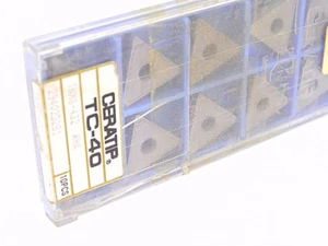 NEW SURPLUS 10PCS. CERATIP TNMG 432AHK GRADE: TC40 CERMET INSERTS - Foto 1 di 1